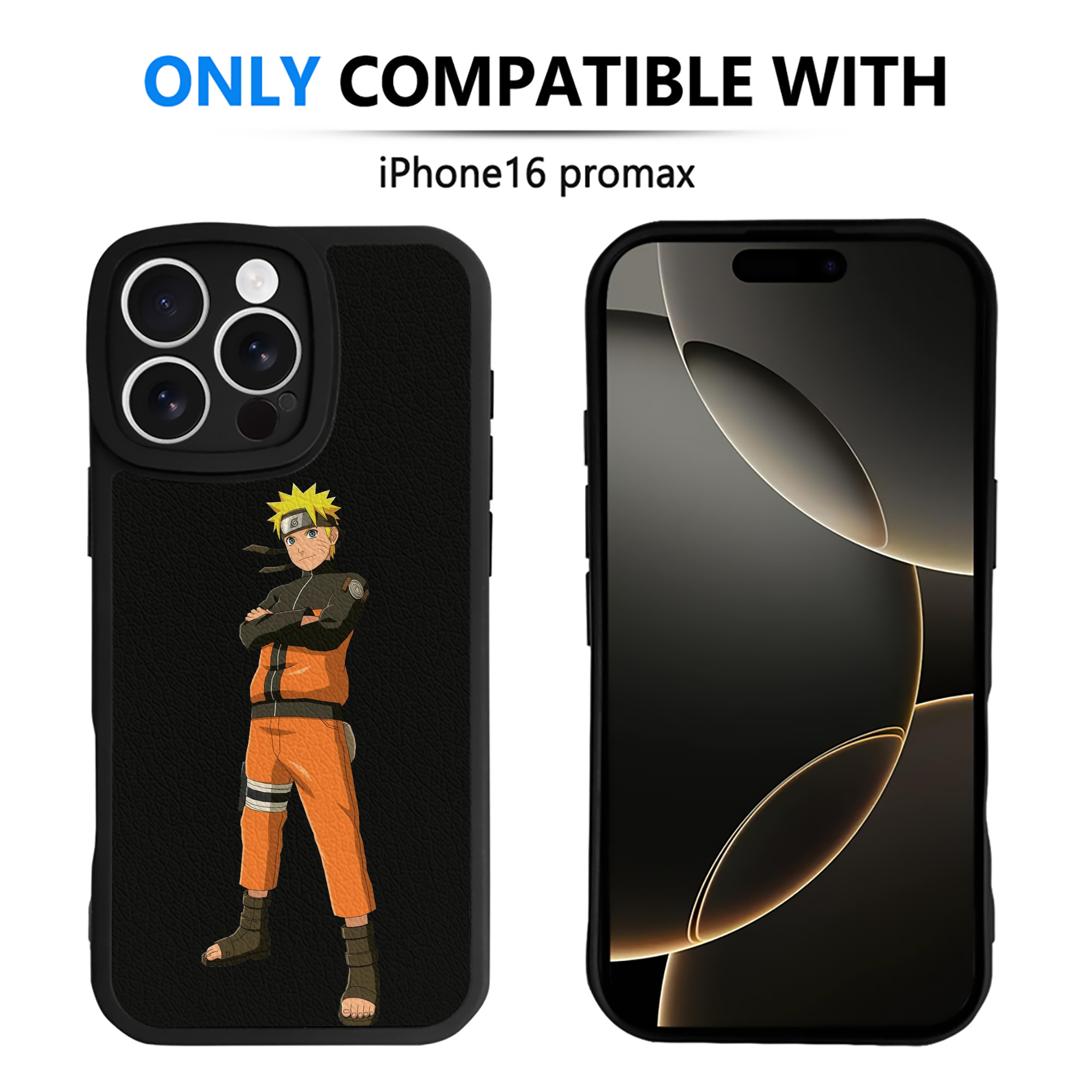 （画像用） NARUTO -ナルト- うずまき ナルト Uzumaki Naruto 【iPhone 16シリーズ対応】シリコンスマホケース（レザー調） 材質：シリコン